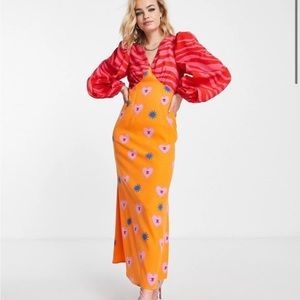 Never fully dressed satin dress